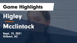 Higley  vs Mcclintock Game Highlights - Sept. 15, 2021