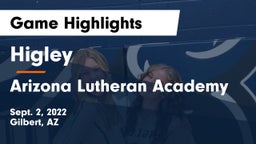 Higley  vs Arizona Lutheran Academy  Game Highlights - Sept. 2, 2022