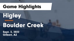 Higley  vs Boulder Creek  Game Highlights - Sept. 3, 2022