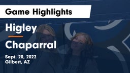 Higley  vs Chaparral  Game Highlights - Sept. 20, 2022
