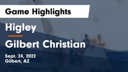 Higley  vs Gilbert Christian  Game Highlights - Sept. 24, 2022