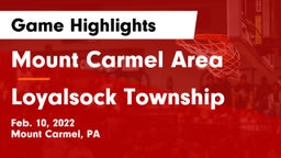 Mount Carmel Area  vs Loyalsock Township  Game Highlights - Feb. 10, 2022