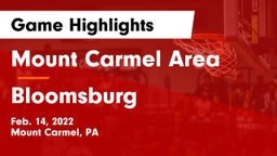 Mount Carmel Area  vs Bloomsburg  Game Highlights - Feb. 14, 2022