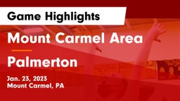 Mount Carmel Area  vs Palmerton  Game Highlights - Jan. 23, 2023