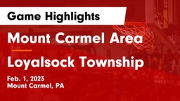 Mount Carmel Area  vs Loyalsock Township  Game Highlights - Feb. 1, 2023