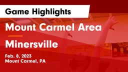 Mount Carmel Area  vs Minersville  Game Highlights - Feb. 8, 2023
