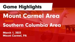 Mount Carmel Area  vs Southern Columbia Area  Game Highlights - March 1, 2023