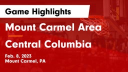 Mount Carmel Area  vs Central Columbia  Game Highlights - Feb. 8, 2023