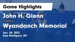 John H. Glenn  vs Wyandanch Memorial  Game Highlights - Jan. 28, 2022