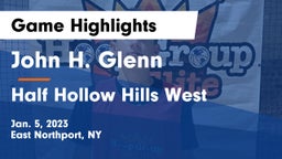 John H. Glenn  vs Half Hollow Hills West  Game Highlights - Jan. 5, 2023