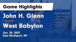 John H. Glenn  vs West Babylon  Game Highlights - Jan. 20, 2023
