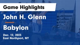 John H. Glenn  vs Babylon  Game Highlights - Dec. 12, 2023