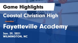 Coastal Christian High vs Fayetteville Academy Game Highlights - Jan. 29, 2021