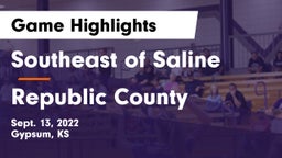 Southeast of Saline  vs Republic County  Game Highlights - Sept. 13, 2022