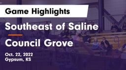 Southeast of Saline  vs Council Grove  Game Highlights - Oct. 22, 2022