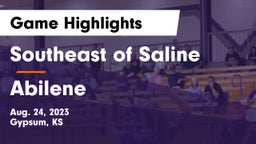 Southeast of Saline  vs Abilene  Game Highlights - Aug. 24, 2023