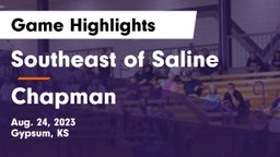 Southeast of Saline  vs Chapman  Game Highlights - Aug. 24, 2023