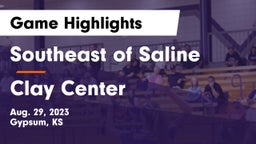 Southeast of Saline  vs Clay Center  Game Highlights - Aug. 29, 2023