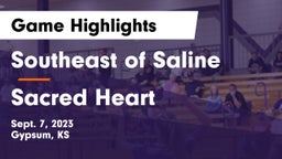 Southeast of Saline  vs Sacred Heart  Game Highlights - Sept. 7, 2023