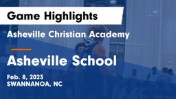 Asheville Christian Academy  vs Asheville School Game Highlights - Feb. 8, 2023