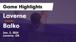 Laverne  vs Balko  Game Highlights - Jan. 2, 2024