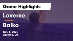 Laverne  vs Balko  Game Highlights - Jan. 6, 2024