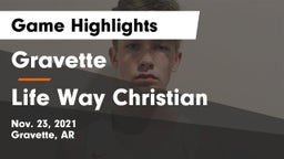 Gravette  vs Life Way Christian Game Highlights - Nov. 23, 2021