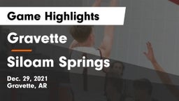 Gravette  vs Siloam Springs  Game Highlights - Dec. 29, 2021