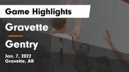Gravette  vs Gentry  Game Highlights - Jan. 7, 2022