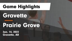 Gravette  vs Prairie Grove  Game Highlights - Jan. 14, 2022