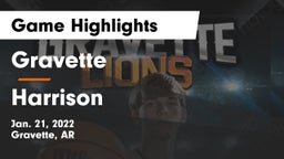 Gravette  vs Harrison  Game Highlights - Jan. 21, 2022