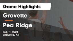 Gravette  vs Pea Ridge  Game Highlights - Feb. 1, 2022