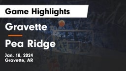 Gravette  vs Pea Ridge  Game Highlights - Jan. 18, 2024
