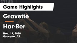 Gravette  vs Har-Ber  Game Highlights - Nov. 19, 2020