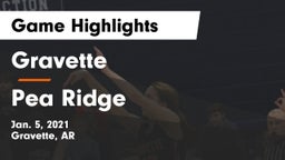 Gravette  vs Pea Ridge  Game Highlights - Jan. 5, 2021