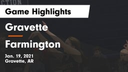 Gravette  vs Farmington  Game Highlights - Jan. 19, 2021