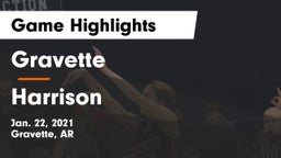 Gravette  vs Harrison  Game Highlights - Jan. 22, 2021