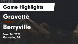 Gravette  vs Berryville  Game Highlights - Jan. 26, 2021