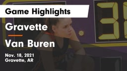 Gravette  vs Van Buren  Game Highlights - Nov. 18, 2021