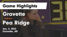 Gravette  vs Pea Ridge  Game Highlights - Jan. 4, 2022