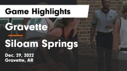Gravette  vs Siloam Springs  Game Highlights - Dec. 29, 2022
