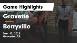 Gravette  vs Berryville  Game Highlights - Jan. 10, 2023