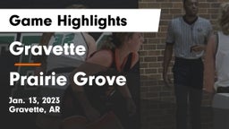 Gravette  vs Prairie Grove  Game Highlights - Jan. 13, 2023