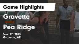 Gravette  vs Pea Ridge  Game Highlights - Jan. 17, 2023