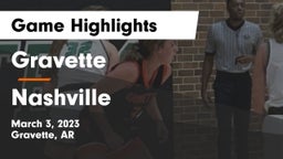 Gravette  vs Nashville  Game Highlights - March 3, 2023