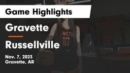 Gravette  vs Russellville  Game Highlights - Nov. 7, 2023