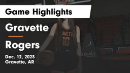 Gravette  vs Rogers  Game Highlights - Dec. 12, 2023