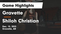 Gravette  vs Shiloh Christian  Game Highlights - Dec. 15, 2023