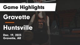 Gravette  vs Huntsville  Game Highlights - Dec. 19, 2023