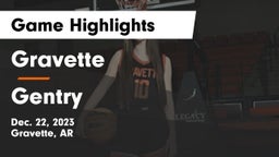 Gravette  vs Gentry  Game Highlights - Dec. 22, 2023